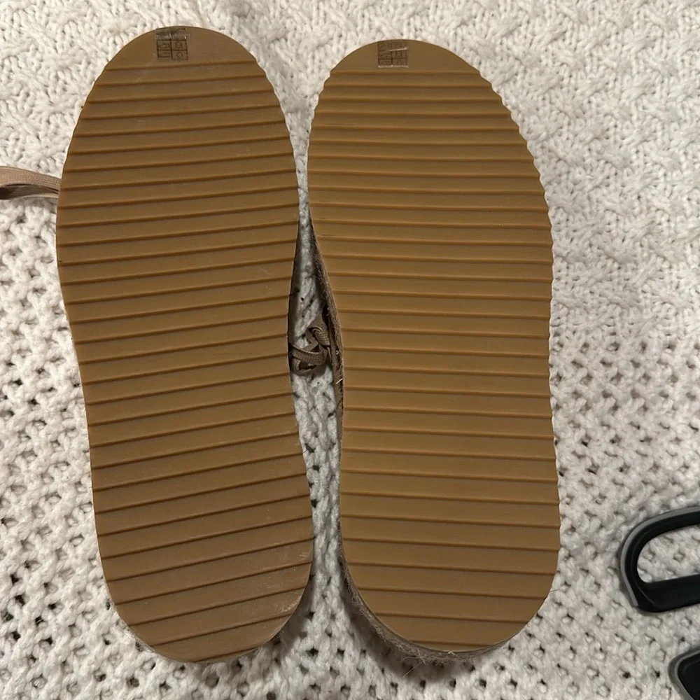 WOMENS Rag & Bone Kent Platform Espadrille Shoes In Dune Suede Size:40 (US 9)